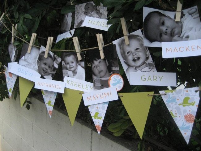 Black And White Portraits With Paper Flags
