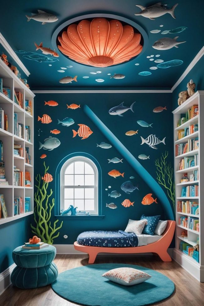 Deep Blue Ocean Creatures