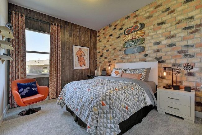 Brick Red Bedroom Sanctuary