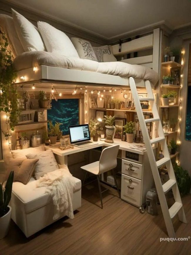 Lofted Workspace With Living Greenery