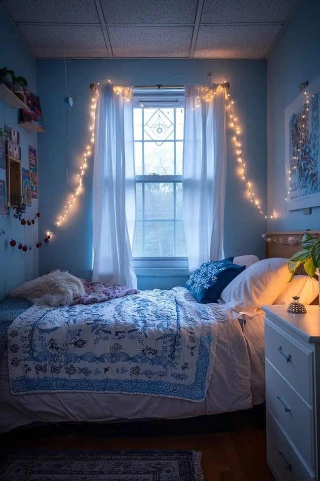 Blue Minimal Reading Corner