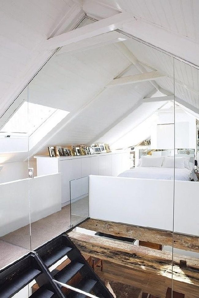 White Walls, Dark Stairs, Skylight