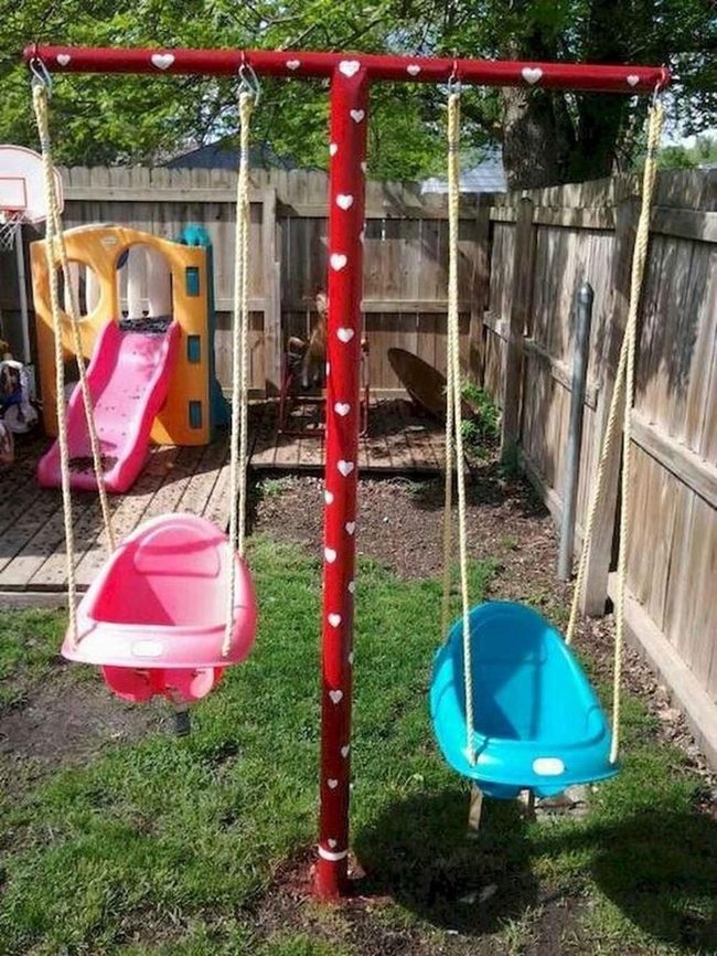 Pink and Blue Swing Paradise