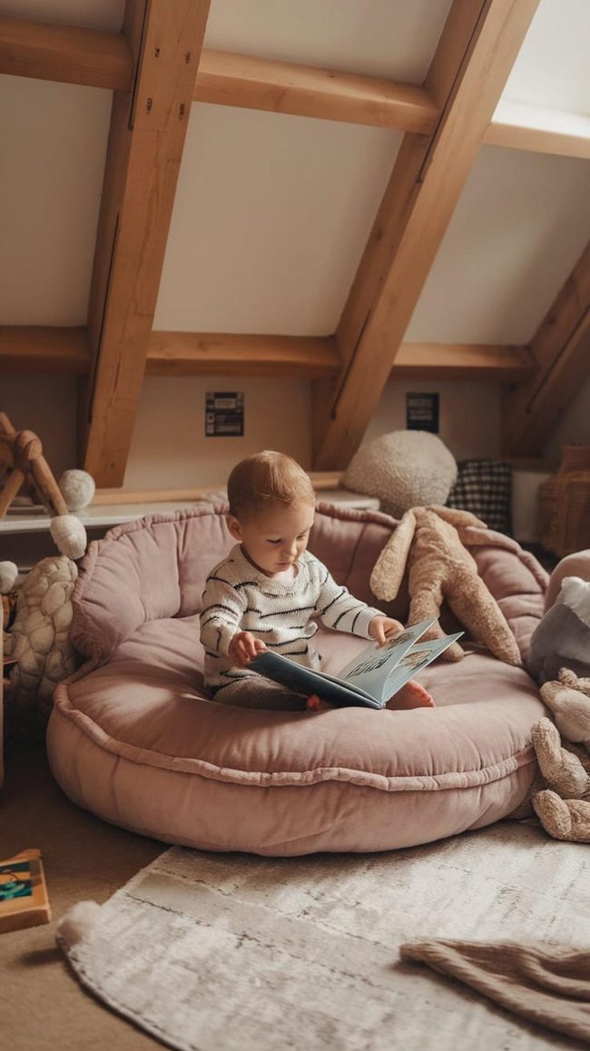 Low Wooden Shelves For Young Readers