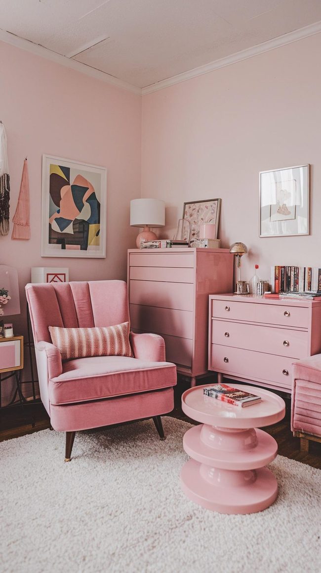 Pink Desk Lamp Dual Usb Charger