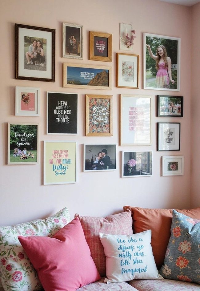 Mixed Frame Gallery Wall Personality
