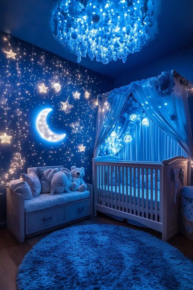 Starry Blue Nursery Haven
