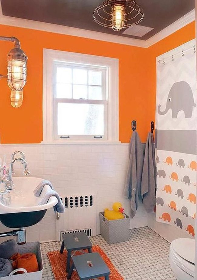 Orange Elephant Bath Paradise