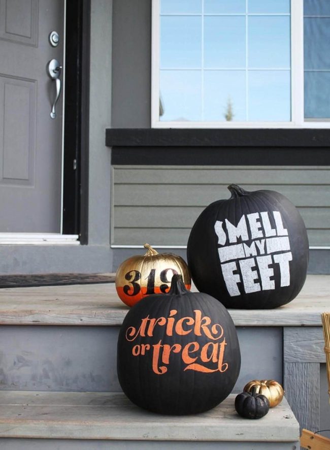 Painted Pumpkins, No Carving Required