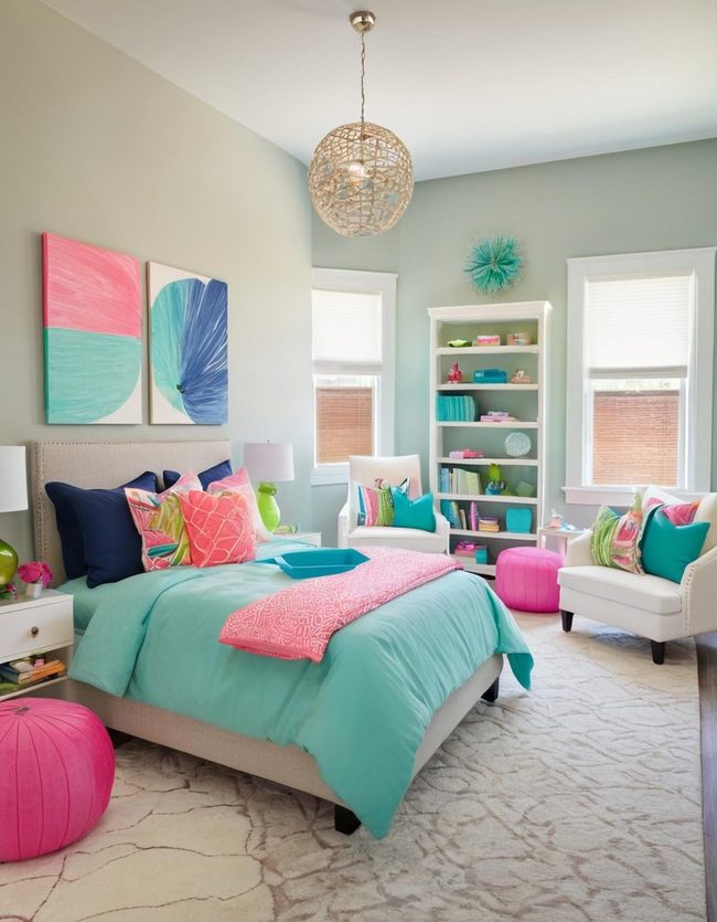 Deep Blue Dorm Accent Layers