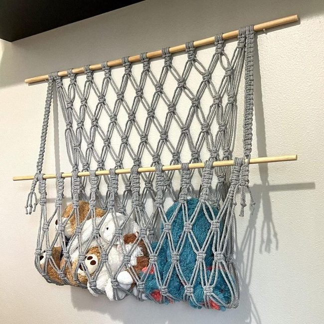 Corner Mesh Hammock for Stuffed Animals