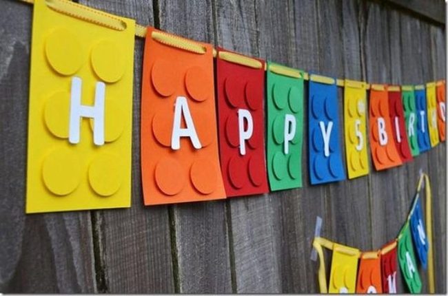 Colorful Block Cards On Wood