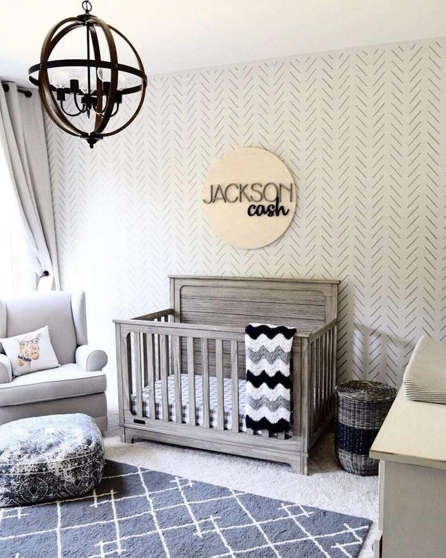 Chevron Geometry Meets Wood Warmth