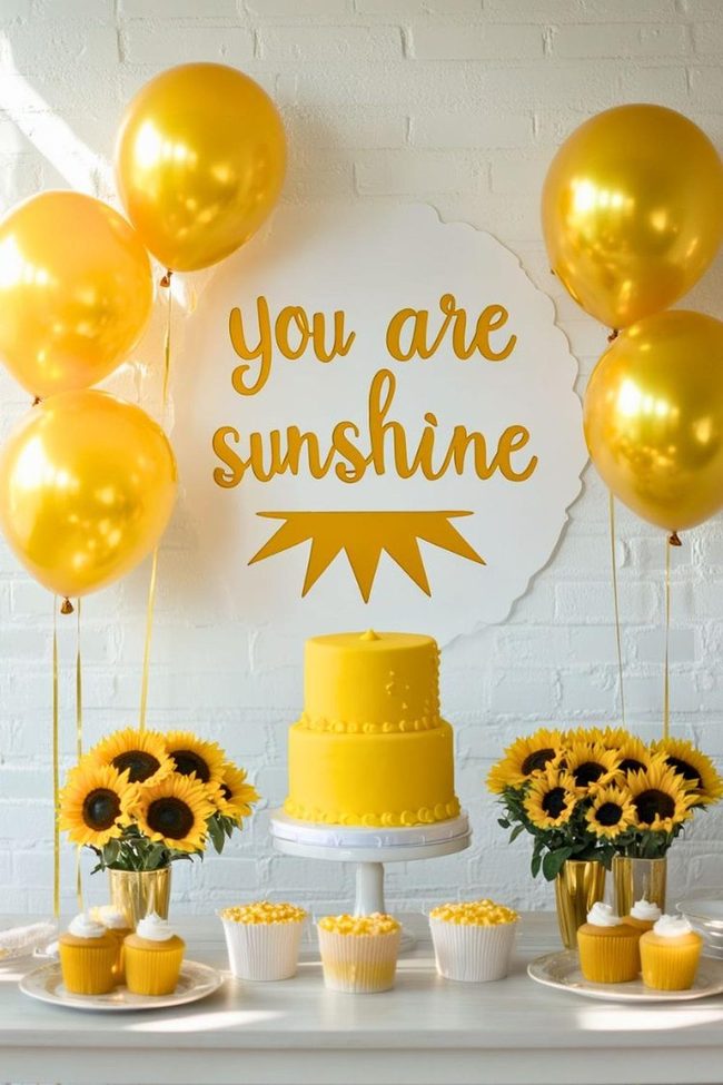 Yellow Sunflower Table Celebration