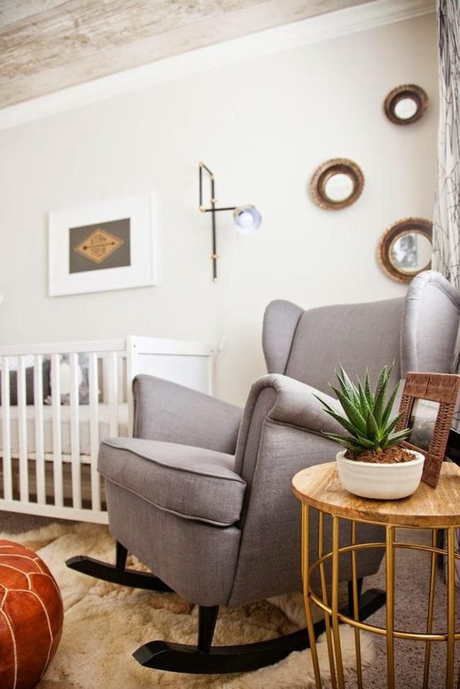 Soft Cream Nursery With Natural Wood
