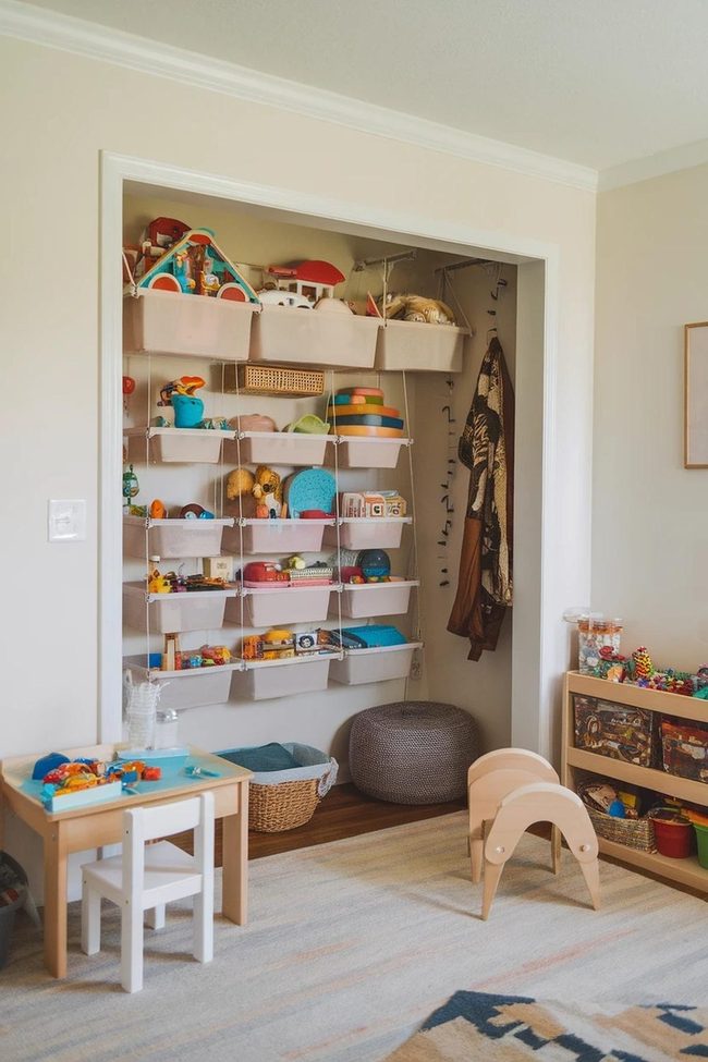 Wall Baskets Keep Toys Up