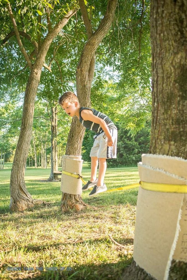 Rope-Lit Tree Playground