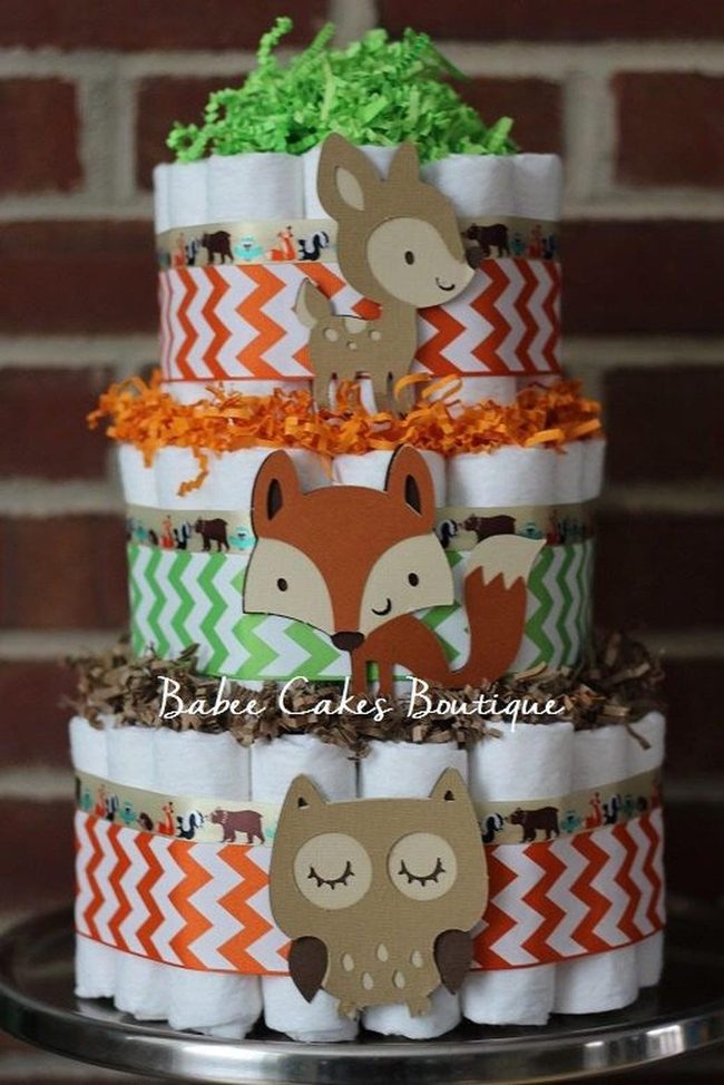 Orange And Green Woodland Tiers