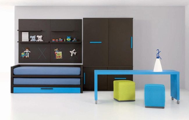 Blue Black Bedroom Energy