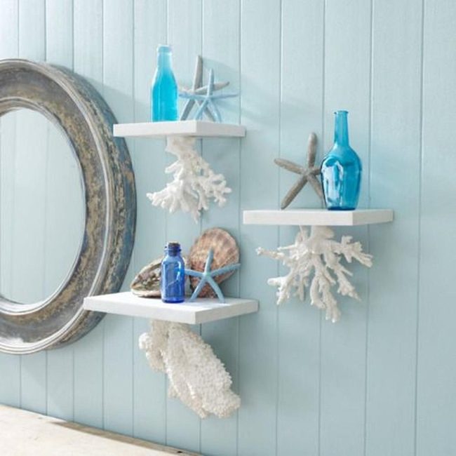 Bright Blue Glass Coastal Collection