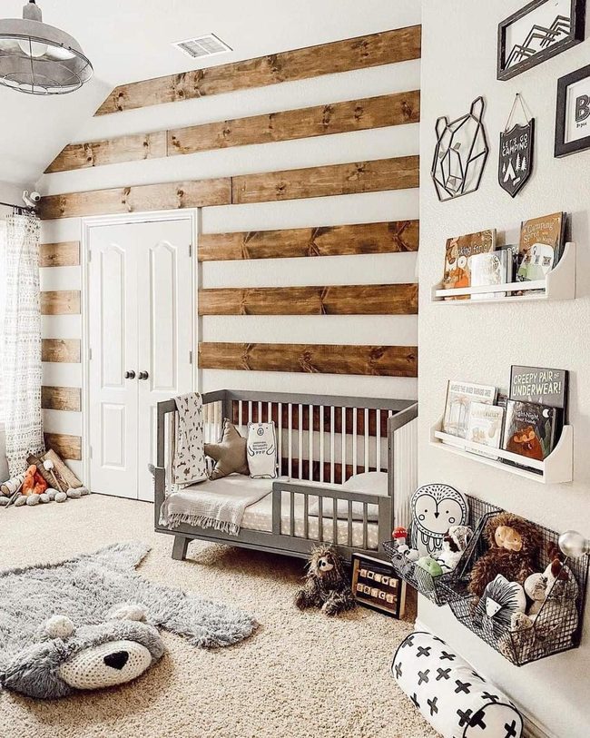Sloped Ceiling White Paneling