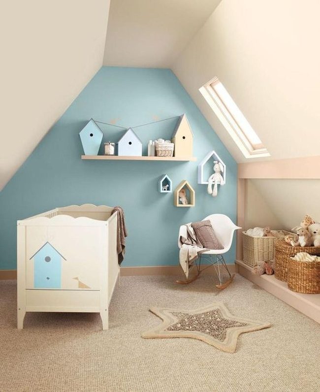 Blue Nursery Skylight Sanctuary