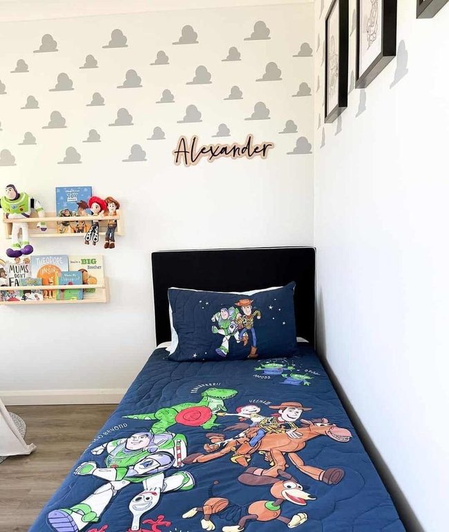 Gray Cloud Walls Galaxy Bedroom