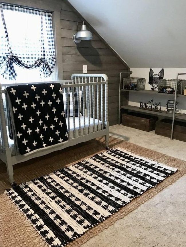 Gray Nursery, Black And White Patterns