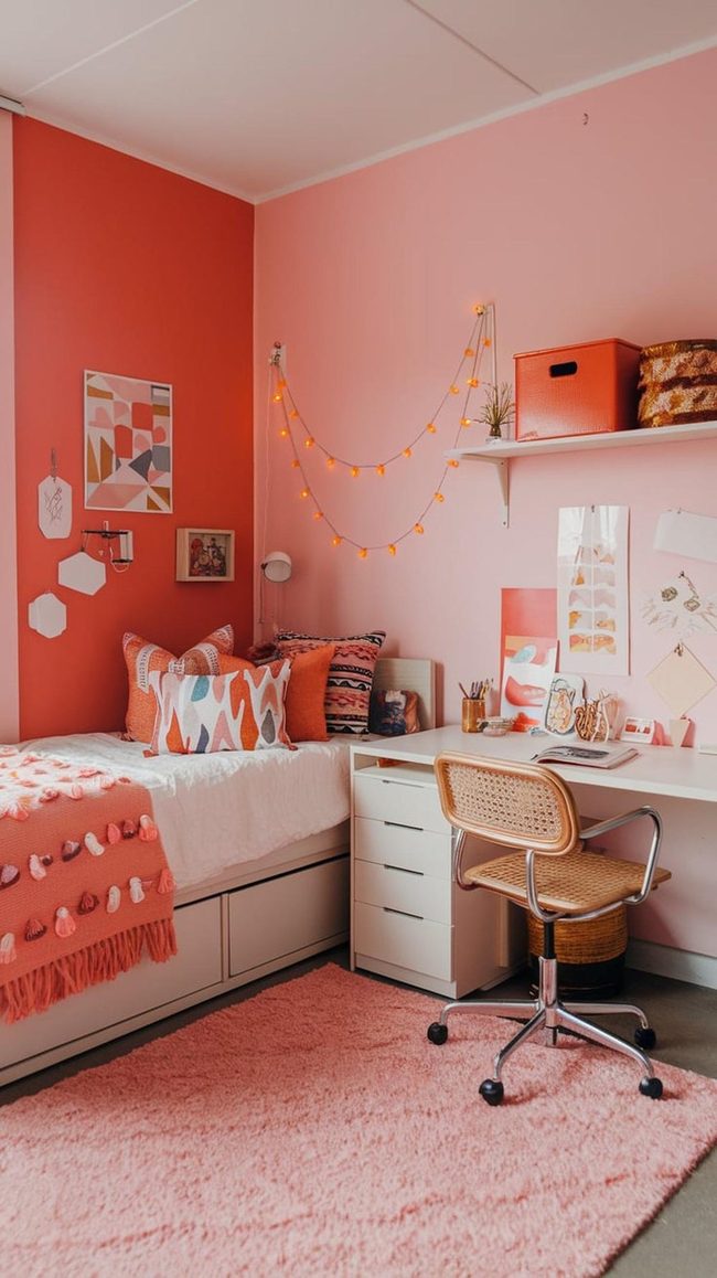 Muted Pink Layers And Pillows