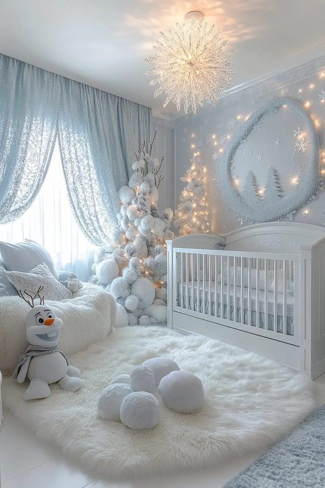 Snow-White Twinkling Winter Retreat