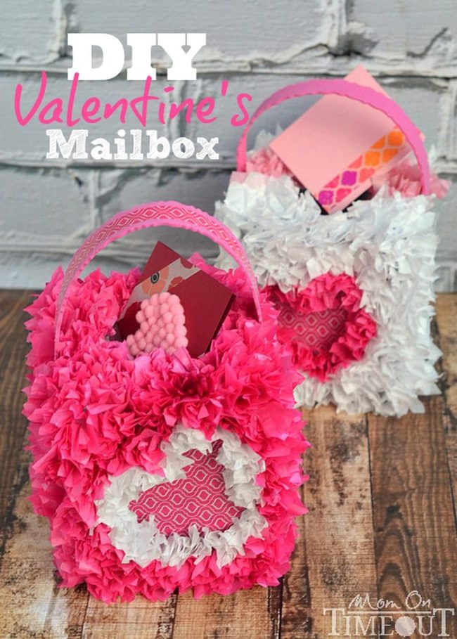 Pink Heart Mailboxes Gray Brick