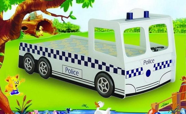 Blue Striped Police Bed