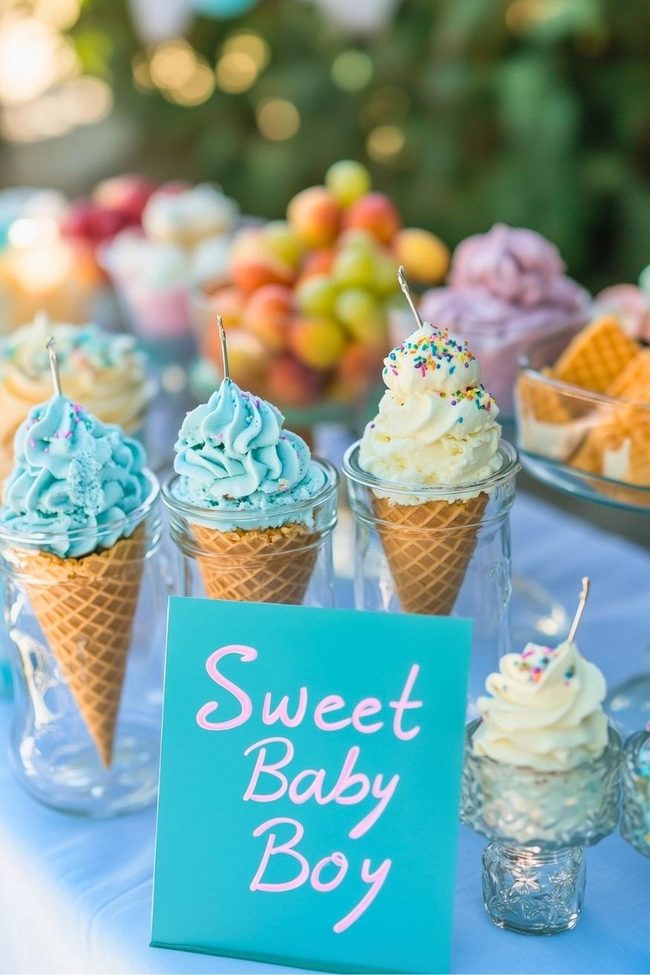 Pastel Ice Cream Bar Summer Party