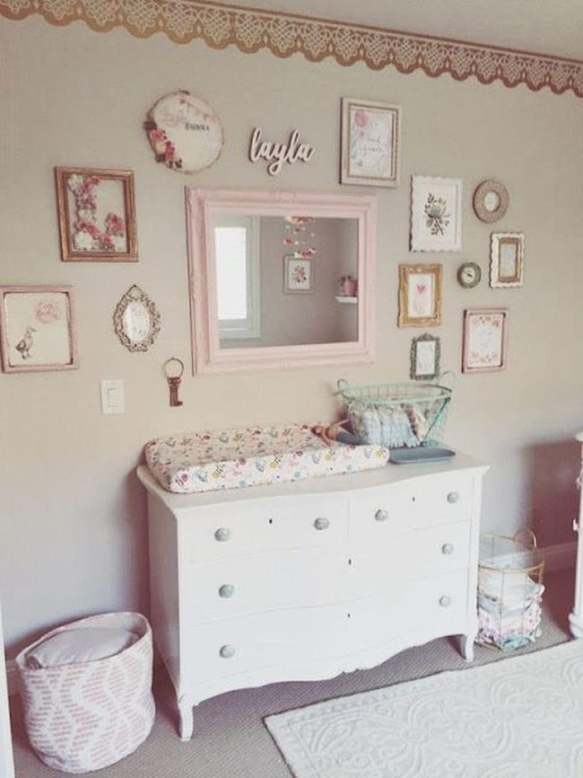 Lace-Trimmed Pink Nursery