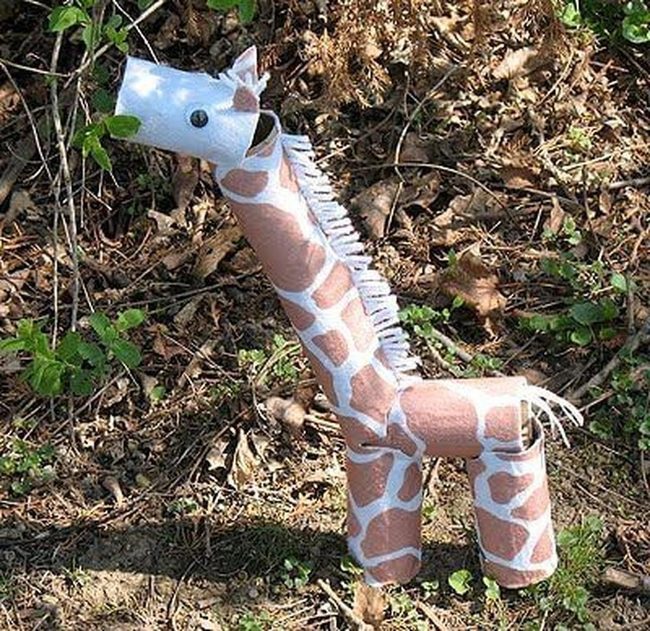 Brown Toilet Paper Giraffe