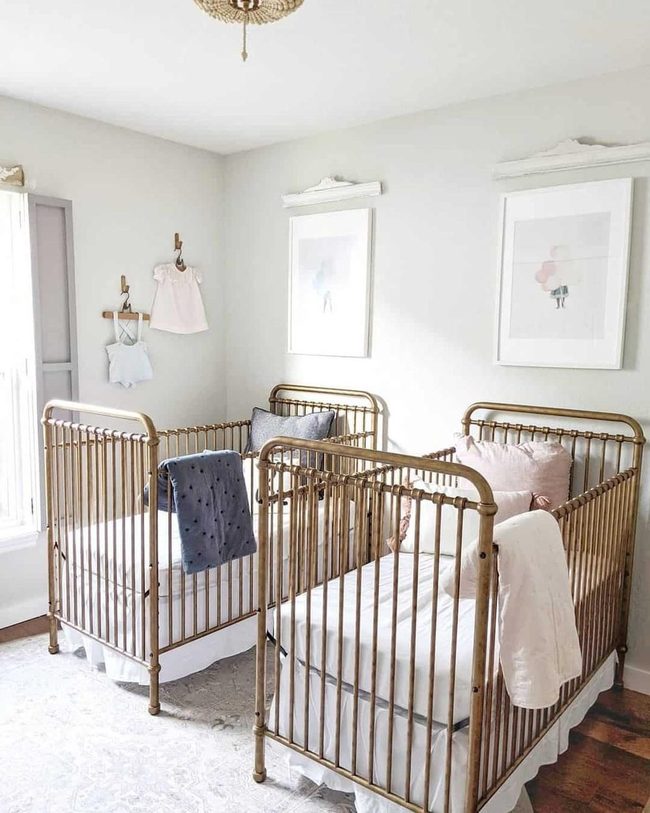 Soft Gray Twin Nursery