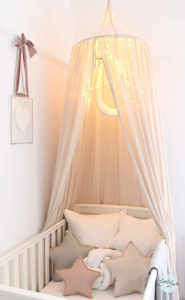 Soft String Light Canopy