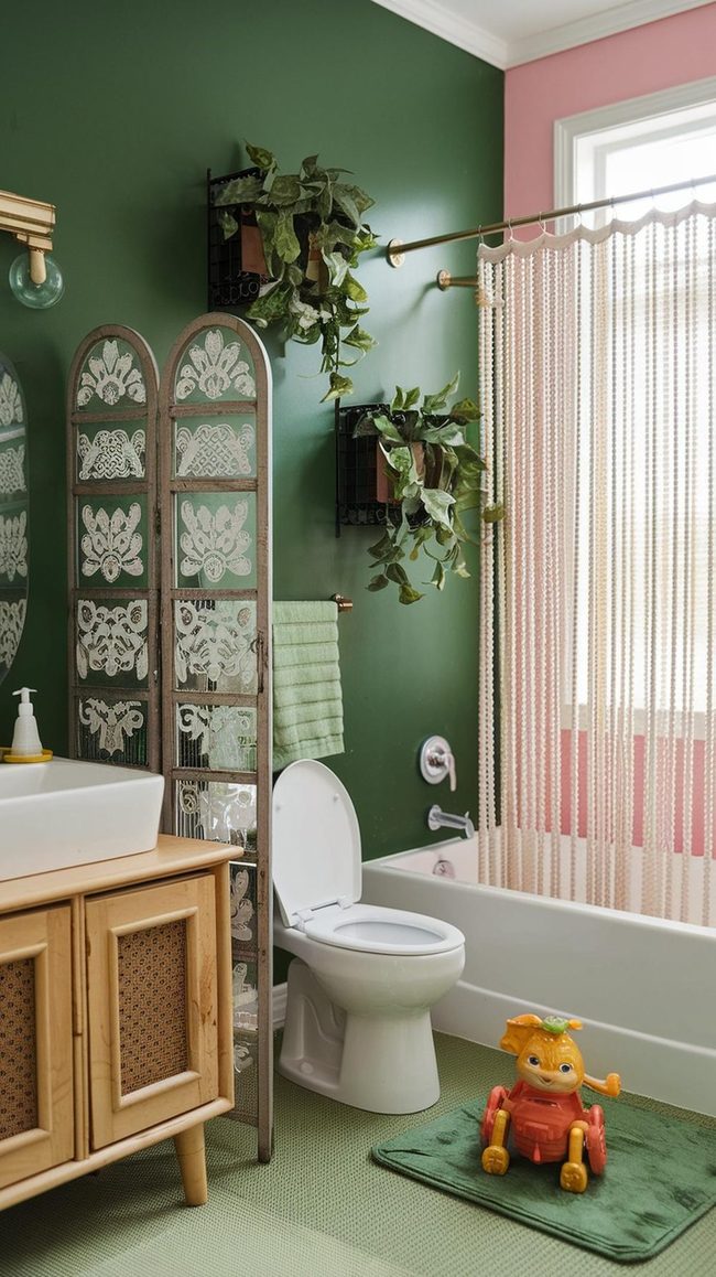 Beaded Curtain Privacy Divider