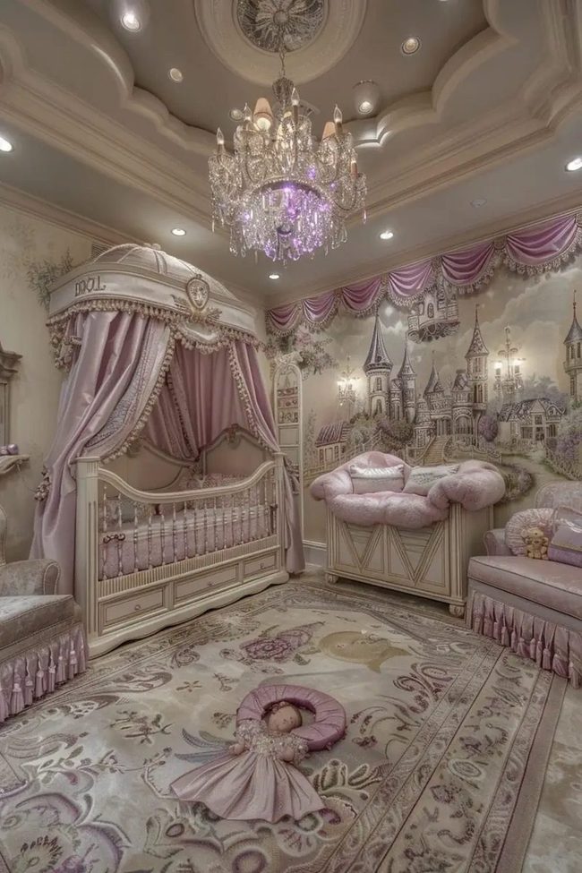 Pastel Murals With Velvet Touches