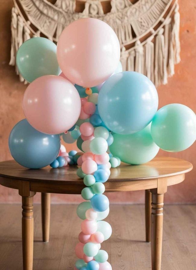 Colorful Balloons Frame Table