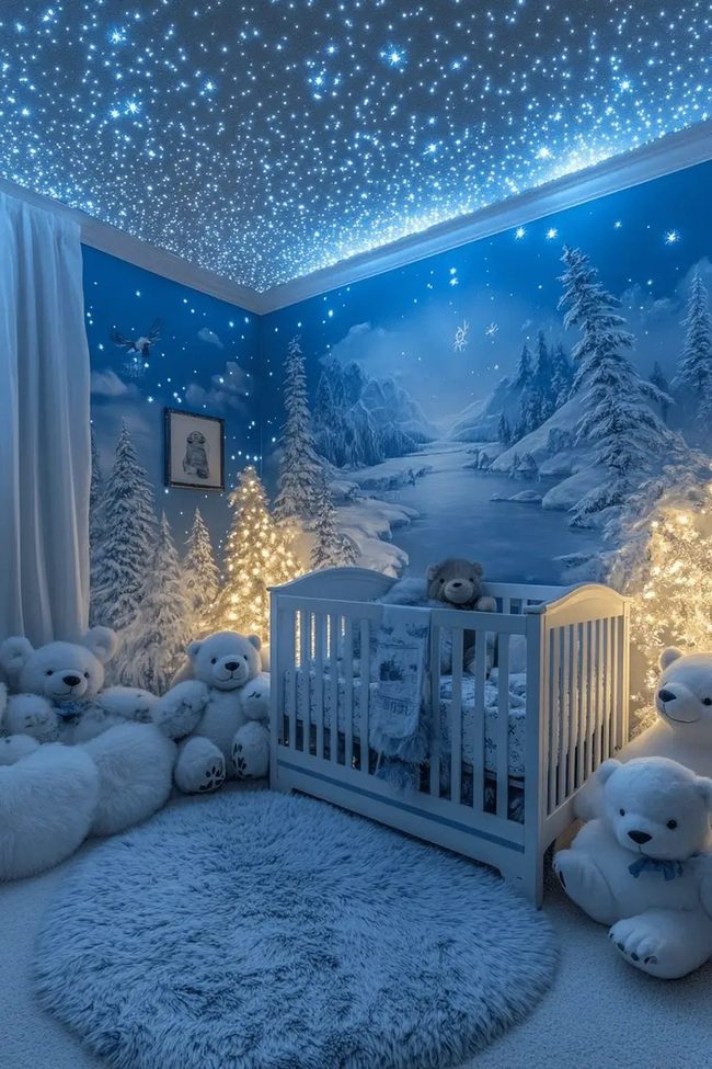 Arctic Creatures In Icy Blue