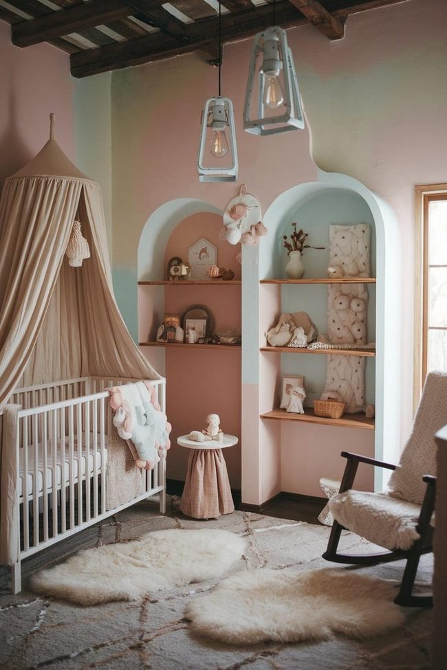 Woven Light Wooden Nursery