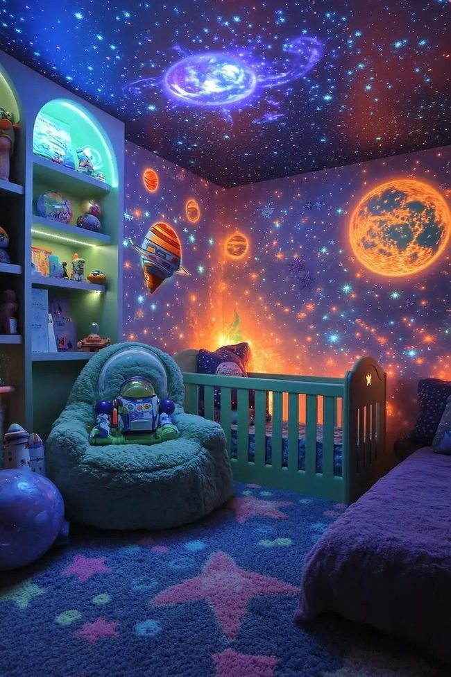 Glowing Starry Ceiling Dreams