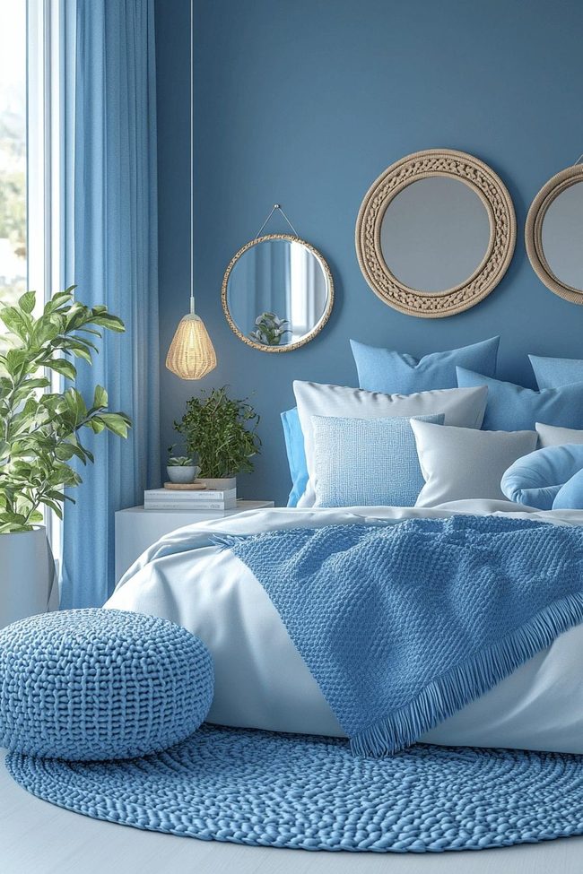 Ocean Blue Circular Resting Suite Vibes