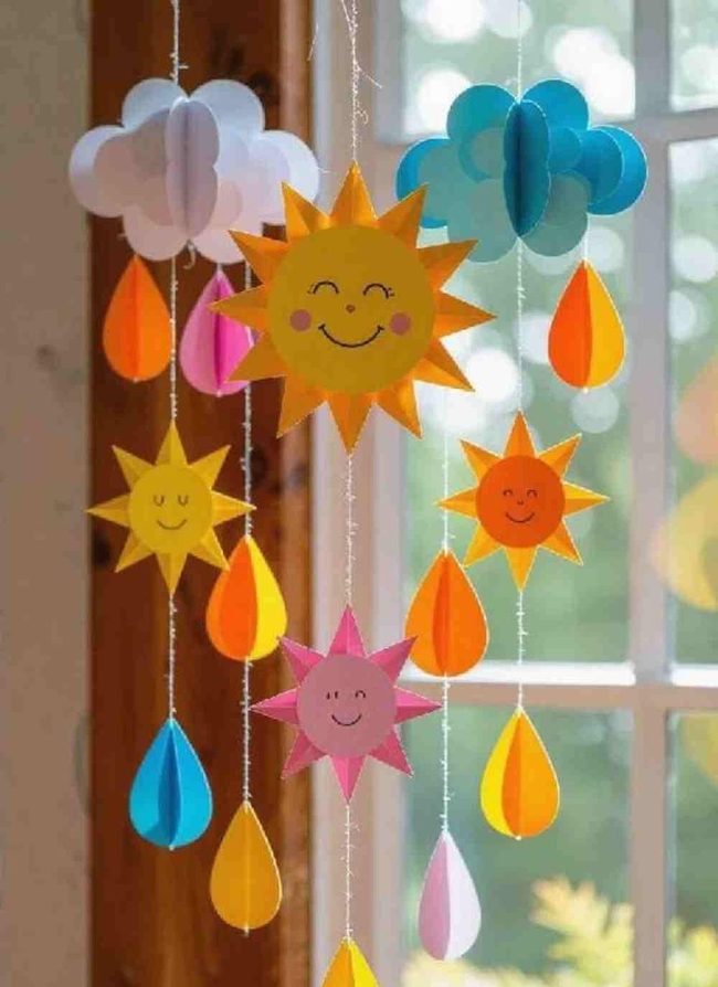 Yellow Paper Suns Dancing Overhead