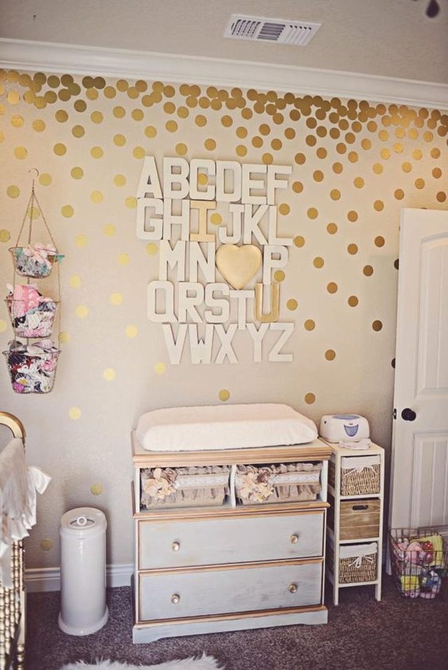 Gold Polka Dot Nursery