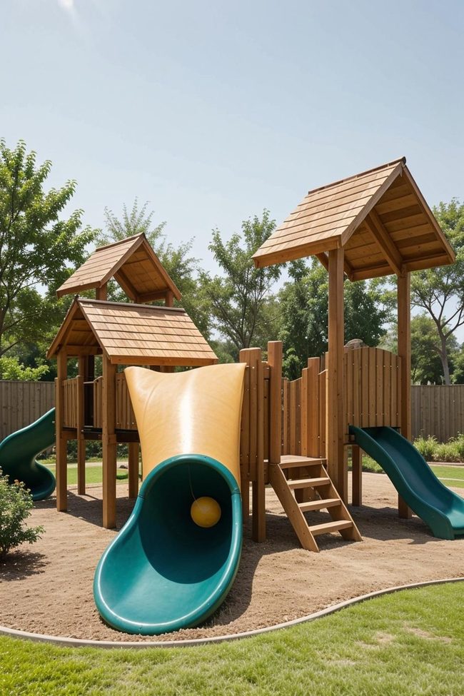 Reclaimed Plastic Solar Playground
