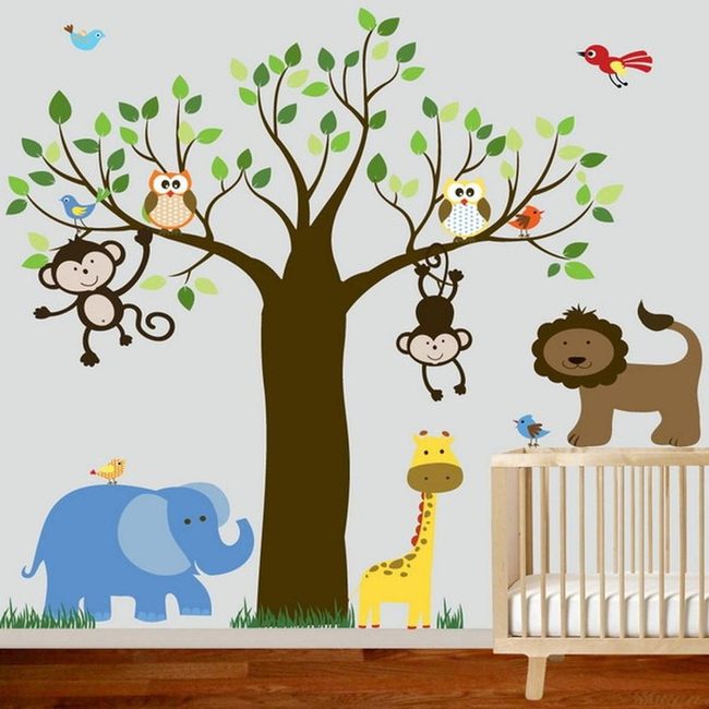 Jungle Stickers Children'S Room