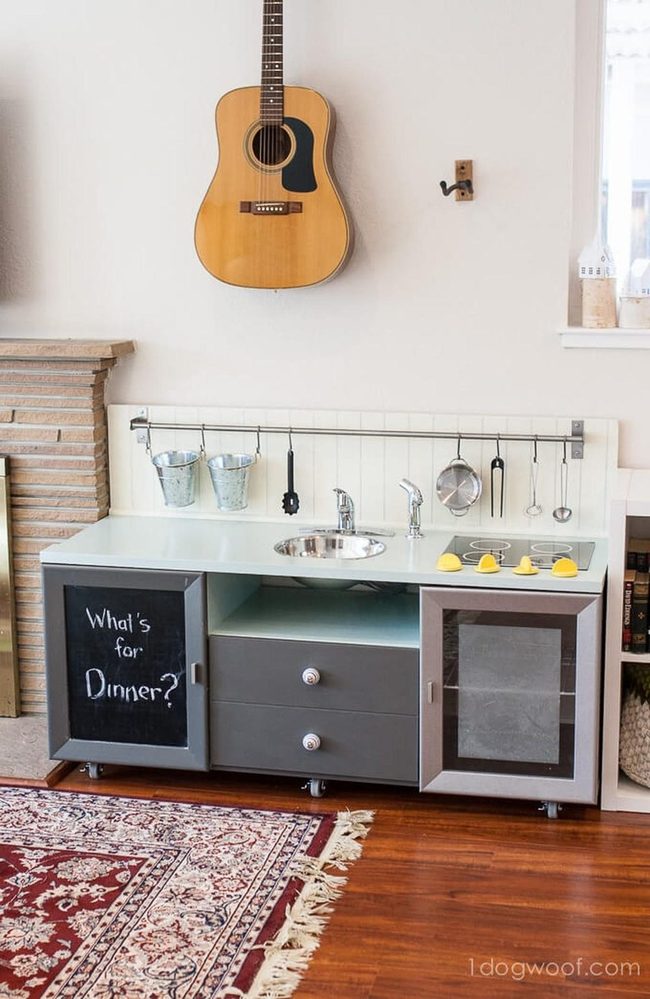 Compact Recycled Play Kitchen