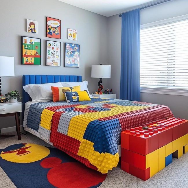 Primary Color Brick Boudoir